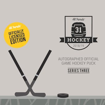 2018/19 Hit Parade Auto Hockey Official Game Puck Case Ser 3- DACW Live 10 Spot Random Hit Break #1