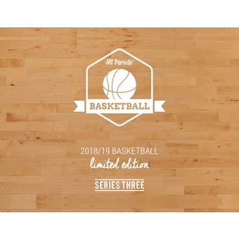 2018/19 Hit Parade Basketball Limited Edition - Series 3 - 10 Box Hobby Case /100 Jordan-LeBron-Curry-Tatum-Do