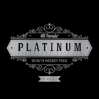 2018/19 Hit Parade Autographed Platinum Hockey Puck Series 3 Hobby 10-Box Case Matthews & Toews!!