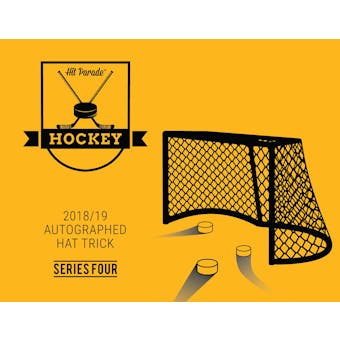 2018/19 Hit Parade Autographed HAT TRICK Hockey Hobby Box - Series 4  McDavid, Matthews, Marner & Orr!!