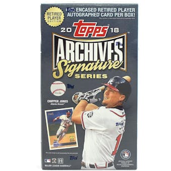 2018 Topps Archives Signature Series Retired Player Edition Baseball Hobby Box