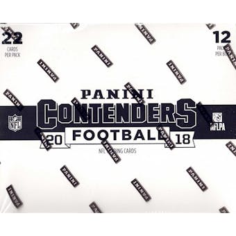 2018 Panini Contenders Football Jumbo Value 12-Pack Box