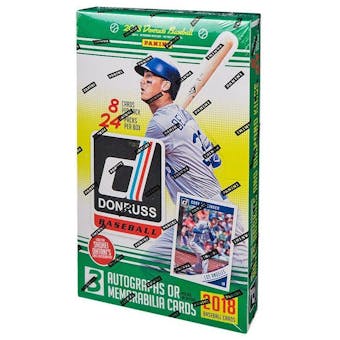 2018 Panini Donruss Baseball Hobby Box