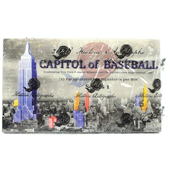 2018 Historic Autographs Capitol of Baseball Hobby Box