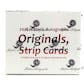 2018 Historic Autographs Originals Strip Cards Baseball Hobby 10-Box Case