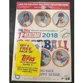 2018 Topps Heritage Baseball 8-Pack Blaster Box (Target)