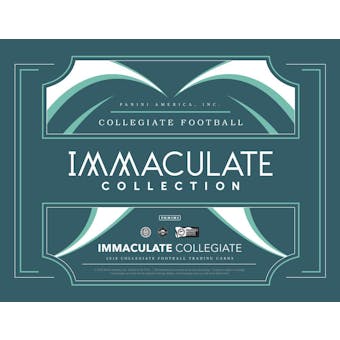 2018 Panini Immaculate Collegiate Football 5-Box Case- DACW Live 8 Spot Random NFL Division Break #1