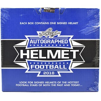 2018 Leaf Autographed Full Size Football Helmet Edition Hobby Box