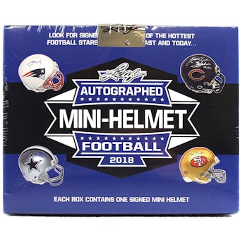 2018 Leaf Autographed Mini-Helmet Edition Football Hobby Box