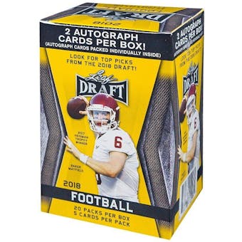 2018 Leaf Draft Football 20-Pack Blaster Box (Two Autographs!)