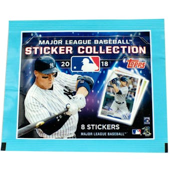 2018 Topps Baseball MLB Sticker Collection Pack