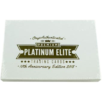 2018 Onyx Platinum Elite Baseball Hobby 24-Box Case
