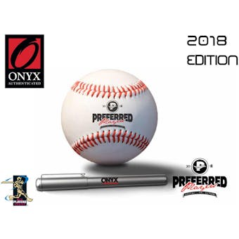 2018 Onyx Preferred Players Collection Baseball Hobby 12-Box Case