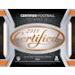 2018 Panini Certified Football Hobby 24-Box Case