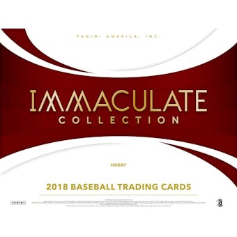 2018 Panini Immaculate Baseball Hobby 8-Box Case-DACW Live 30 Spot Random Team Break #1
