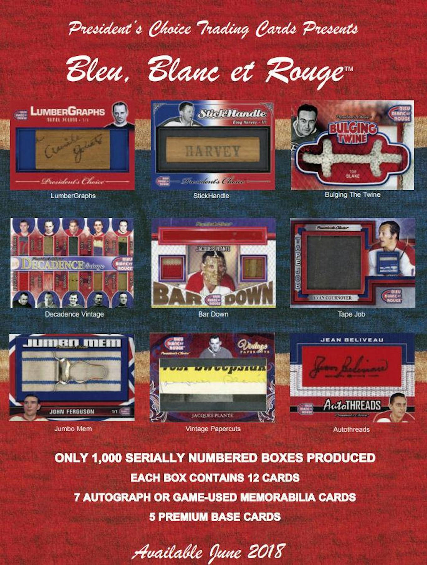 18 President S Choice Bleu Blanc Et Rouge Hockey Hobby Box Da Card World