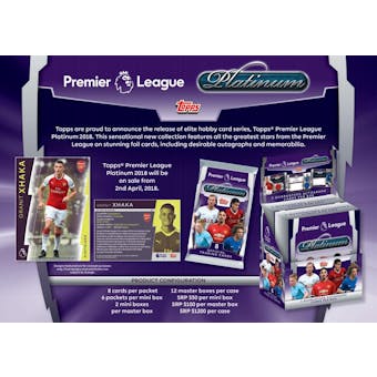 2018/19 Topps Premier League Platinum Soccer Hobby Mini-Box