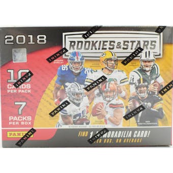 2018 Panini Rookies & Stars Football 7-Pack Blaster Box