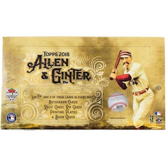 2018 Topps Allen & Ginter Baseball Hobby Box