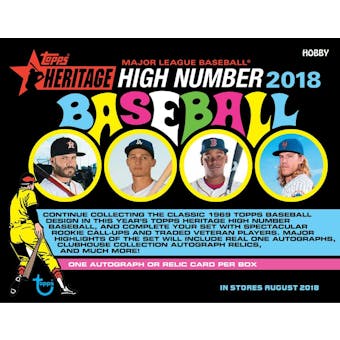 2018 Topps Heritage High Number Baseball Hobby Pack