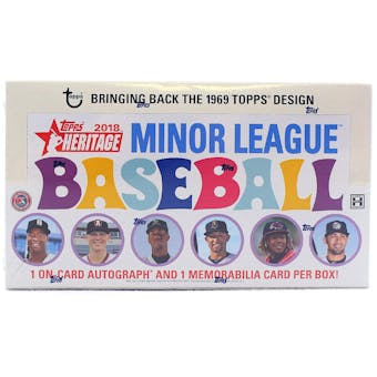 2018 Topps Heritage Minor League Baseball Hobby Box