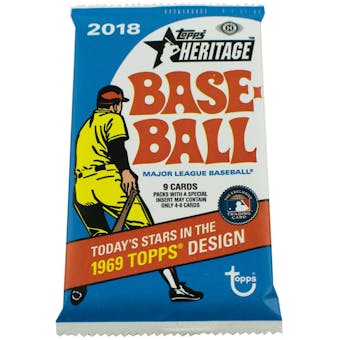 2018 Topps Heritage Baseball Hobby Pack