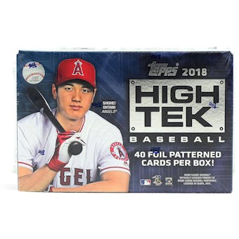 2018 Topps High Tek Baseball 12-Box Case- DACW Live 30 Spot Pick Your Team Break #1