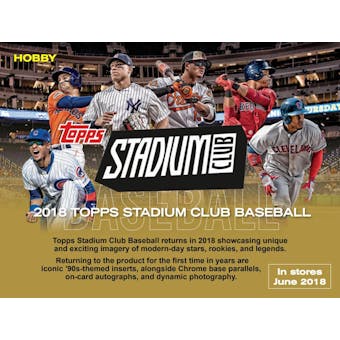 2018 Topps Stadium Club Baseball Hobby Pack