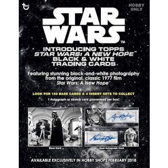 Star Wars: A New Hope Black & White Trading Cards Pack (Topps 2018)