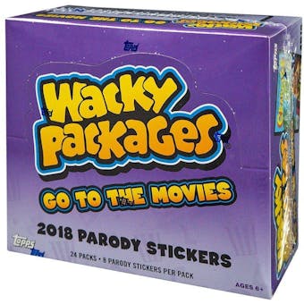 Wacky Packages Go to the Movies Hobby 8-Box Case (Topps 2018)