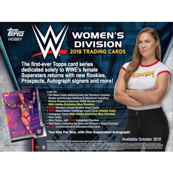 2018 Topps WWE Women's Division Wrestling Hobby Pack