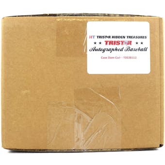 2018 TriStar Hidden Treasures Series 10 Autographed Baseball Hobby 12-Box Case