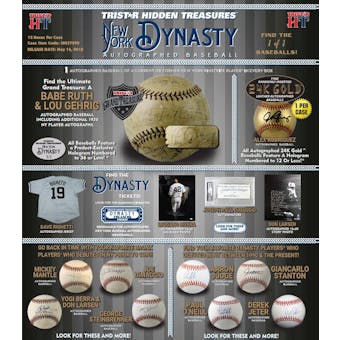 2018 TriStar New York Dynasty Baseball Hobby 12-Box Case