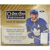 2018/19 Upper Deck O-Pee-Chee Platinum Hockey Hobby Box