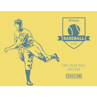 2018 Hit Parade Baseball 1941 Play Ball Edition - Series 1 - Hobby Box /72 - DiMaggio - Williams