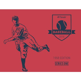 2018 Hit Parade Baseball 1958 Edition - Series 1 - Hobby Box Mantle-Maris-Aaron-Koufax