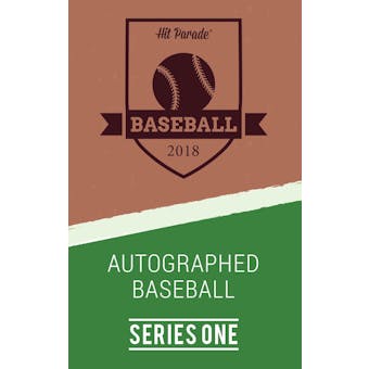 2018 Hit Parade Autographed Baseball Hobby Box - Series 1 - Kris Bryant, George Springer, & Clayton Kershaw!!!