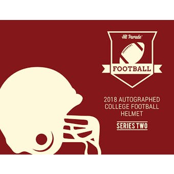 2018 Hit Parade Autographed Full Size College Football Helmet Hobby Box - Series 2 -  Barry Sanders & Montana