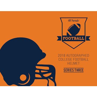 2018 Hit Parade Auto Full Size College Football Ser 3 5Box- 2018 National DACW Live 5 Spot Random Helmet Break