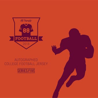 2018 Hit Parade Auto College Football Jersey 1-Box Series 5- DACW Live 6 Spot Random Break #8
