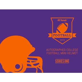 2018 Hit Parade Auto College Football Mini Helmet 1-Box Series 1- DACW Live 6 Spot Random Break #1