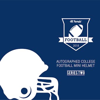 2018 Hit Parade Auto College Football Mini Helmet 1-Box Series 2- DACW Live 6 Spot Random Break #4