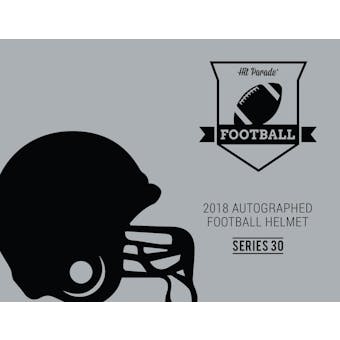 2018 Hit Parade Auto Full Size Football Ser 30- 5-Box- 2018 National DACW Live 5 Spot Random Helmet Break