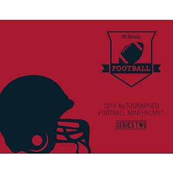 2018 Hit Parade Auto Football Mini Helmet Ser 2- 5-Box- 2018 National DACW Live 5 Spot Random Helmet Break