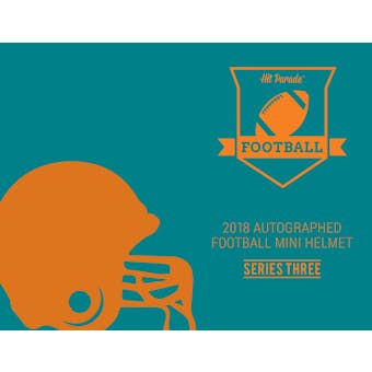 2018 Hit Parade Auto Football Mini Helmet Ser 3- 5-Box- DACW Live 5 Spot Random Helmet Break 1