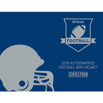 2018 Hit Parade Autographed Football Mini Helmet Hobby Box - Series 4 - Aaron Rodgers (Chrome) & P. Manning!!!