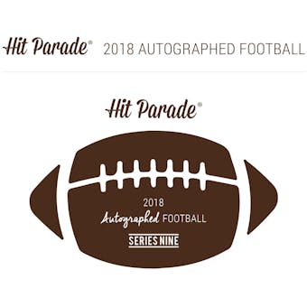 2018 Hit Parade Autographed Football Hobby Box - Series 9 - Bart Starr, Drew Brees, & Joe Montana!!!