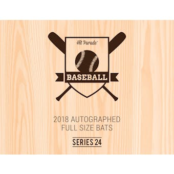 2018 Hit Parade Autographed Baseball Bat Hobby Box - Series 24 - Mike Trout & Chipper Jones!!
