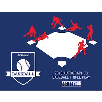 2018 Hit Parade Autographed TRIPLE PLAY Baseball Series 4-  3-Box - DACW Live 9 Spot Random Hit Break #1