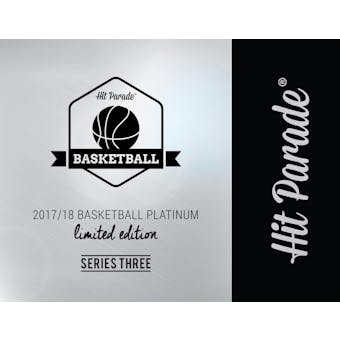 2017/18 Hit Parade Basketball Platinum Limited Edition - Series 3 - Hobby Box /100 Jordan - LeBron